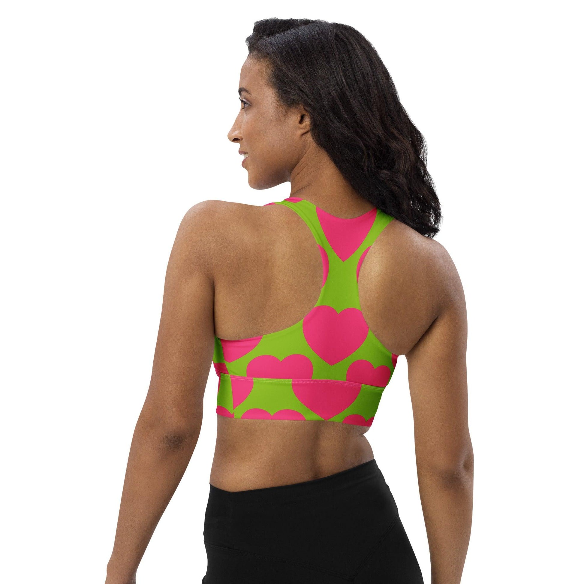 Sports Bra - ELLIE LOVE pink lime | SHALMIAK