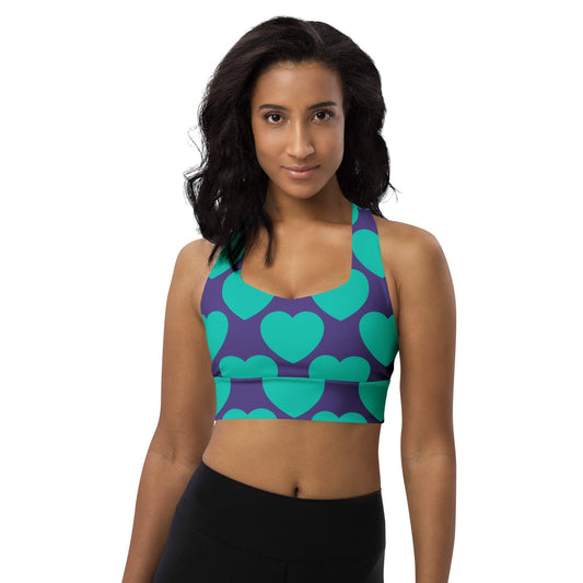 Sports Bra - ELLIE LOVE mint purple | SHALMIAK