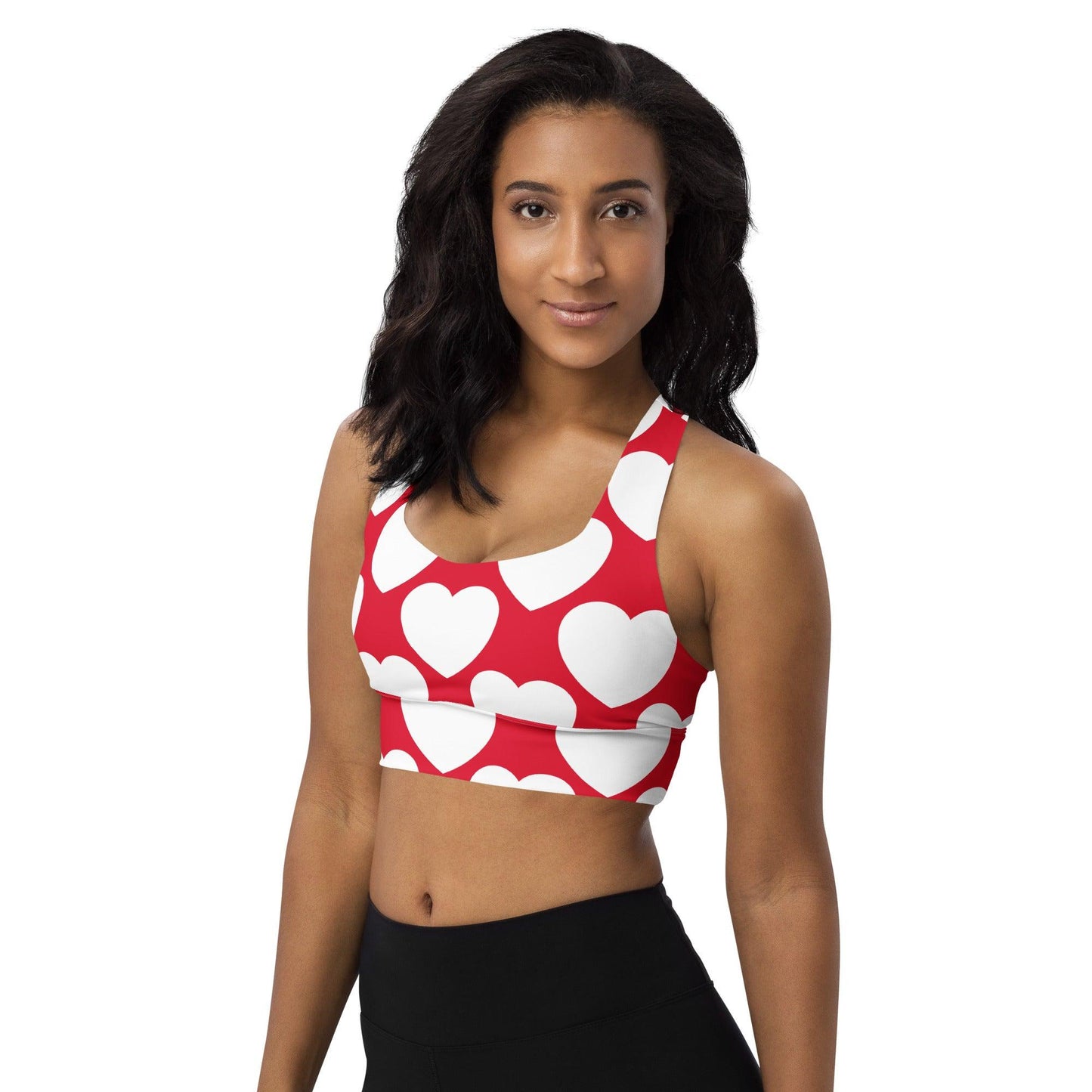 Sports Bra - ELLIE LOVE red white | SHALMIAK