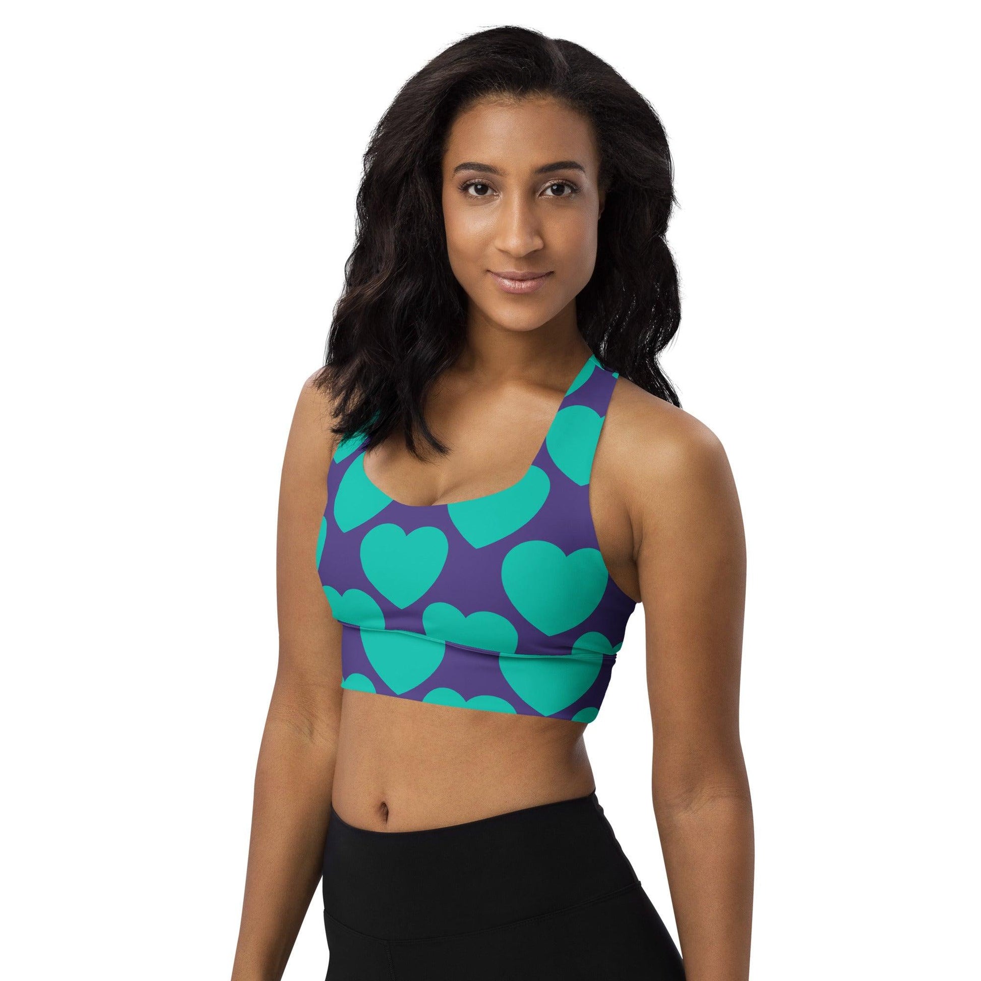 Sports Bra - ELLIE LOVE mint purple | SHALMIAK