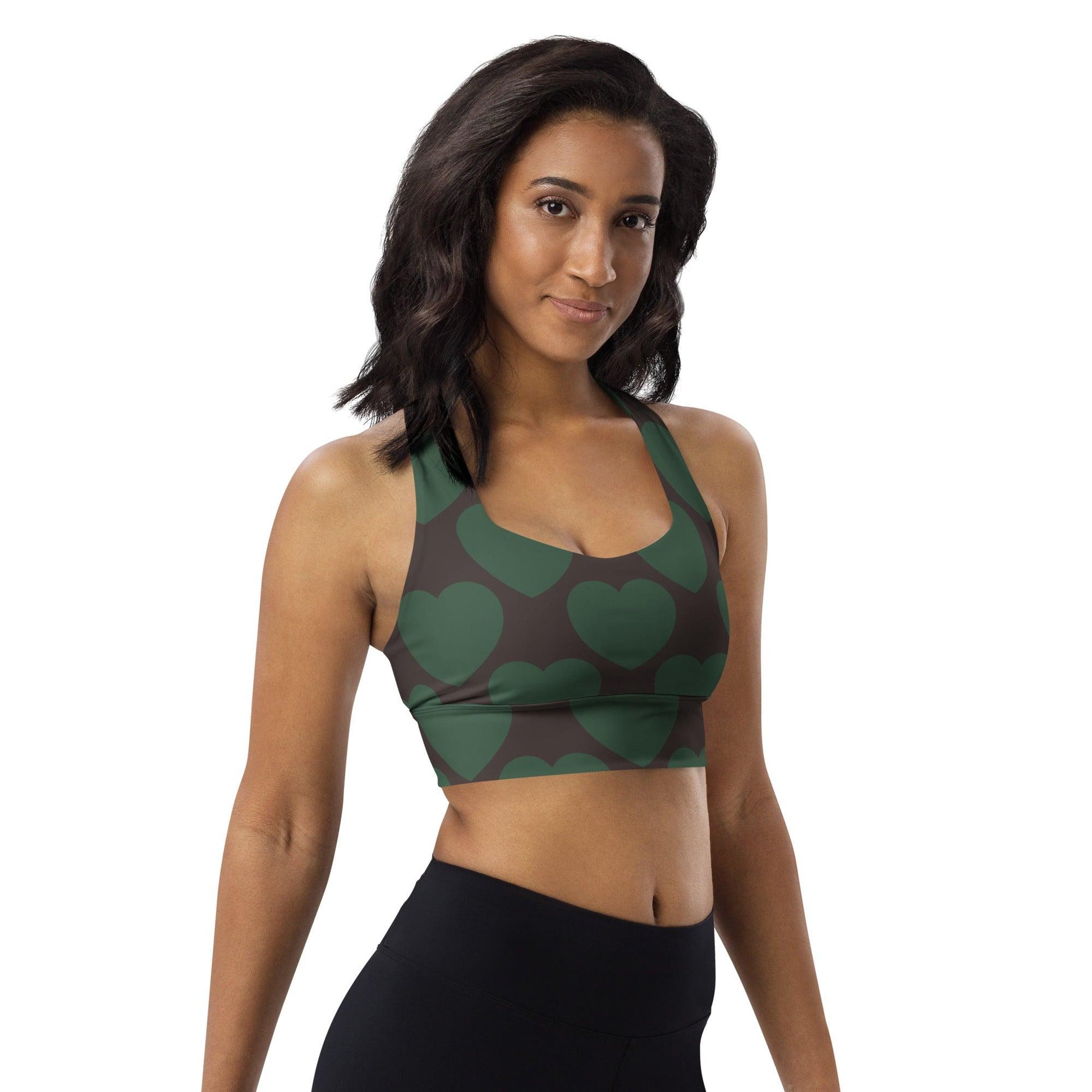 Sports Bra - ELLIE LOVE forest | SHALMIAK