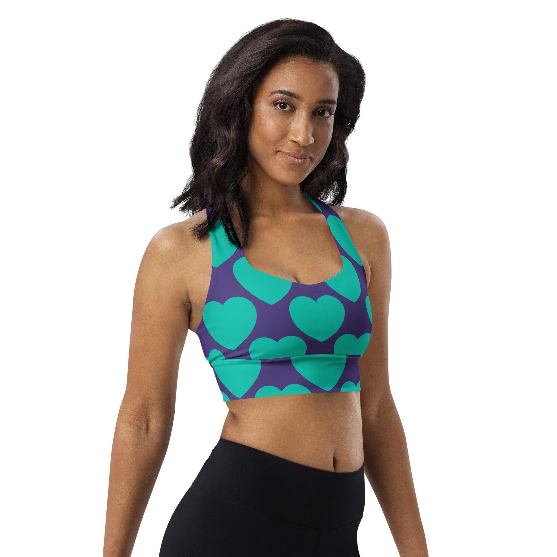 Sports Bra - ELLIE LOVE mint purple | SHALMIAK