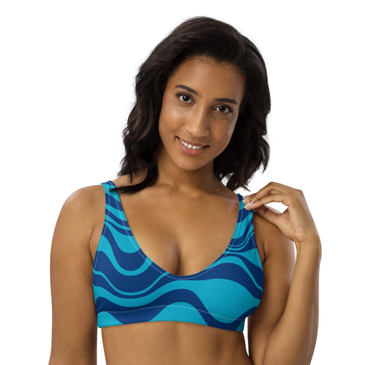 Bikini Top - WAVY blues | SHALMIAK