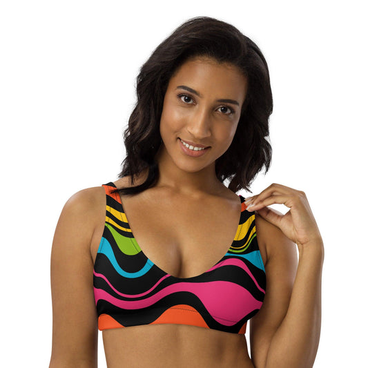 Bikini Top - WAVY rainbow | SHALMIAK