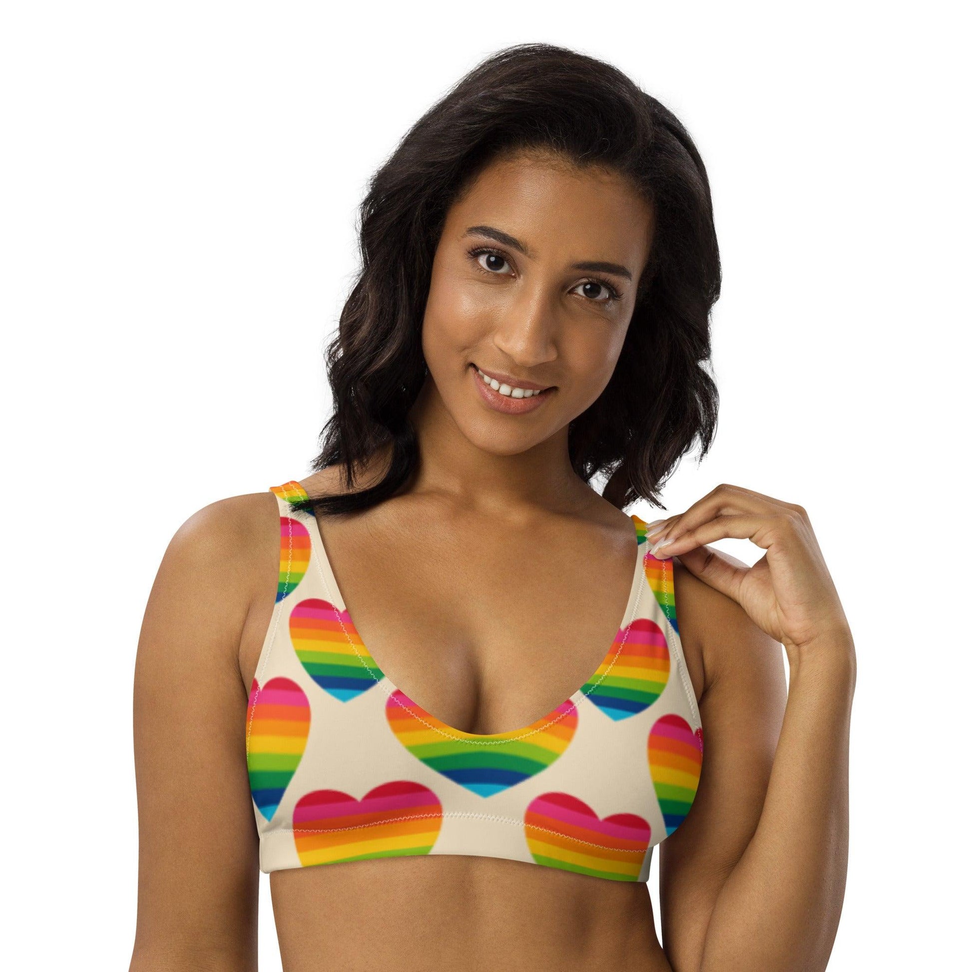 Bikini Top - ELLIE LOVE rainbow | SHALMIAK