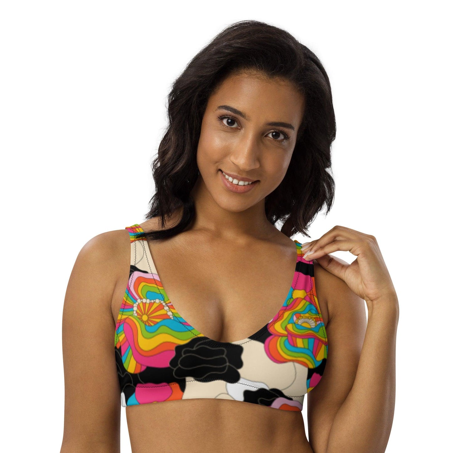 Bikini Top - RAINBOW POPPY | SHALMIAK