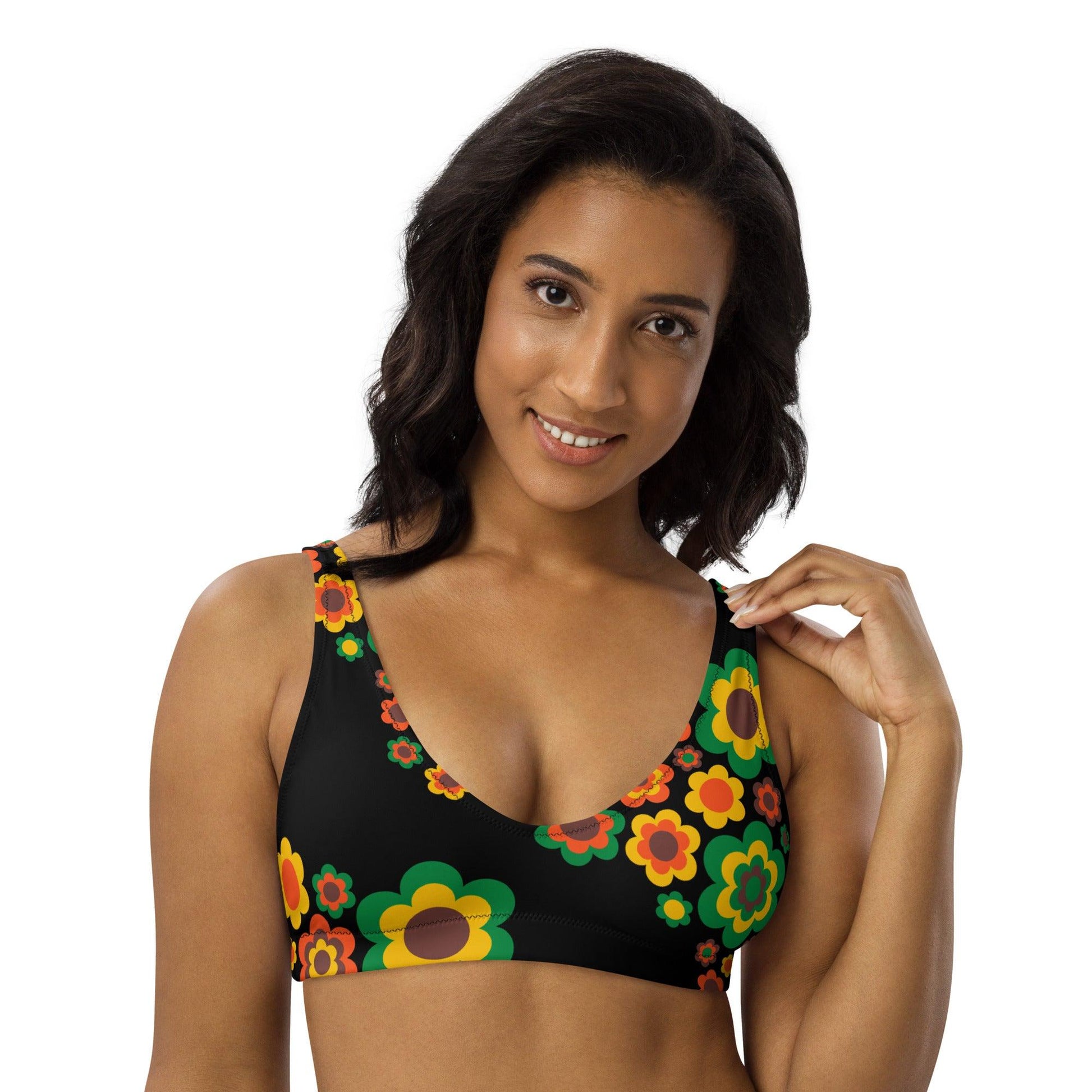 Bikini Top - FLORA FOREVER retro | SHALMIAK