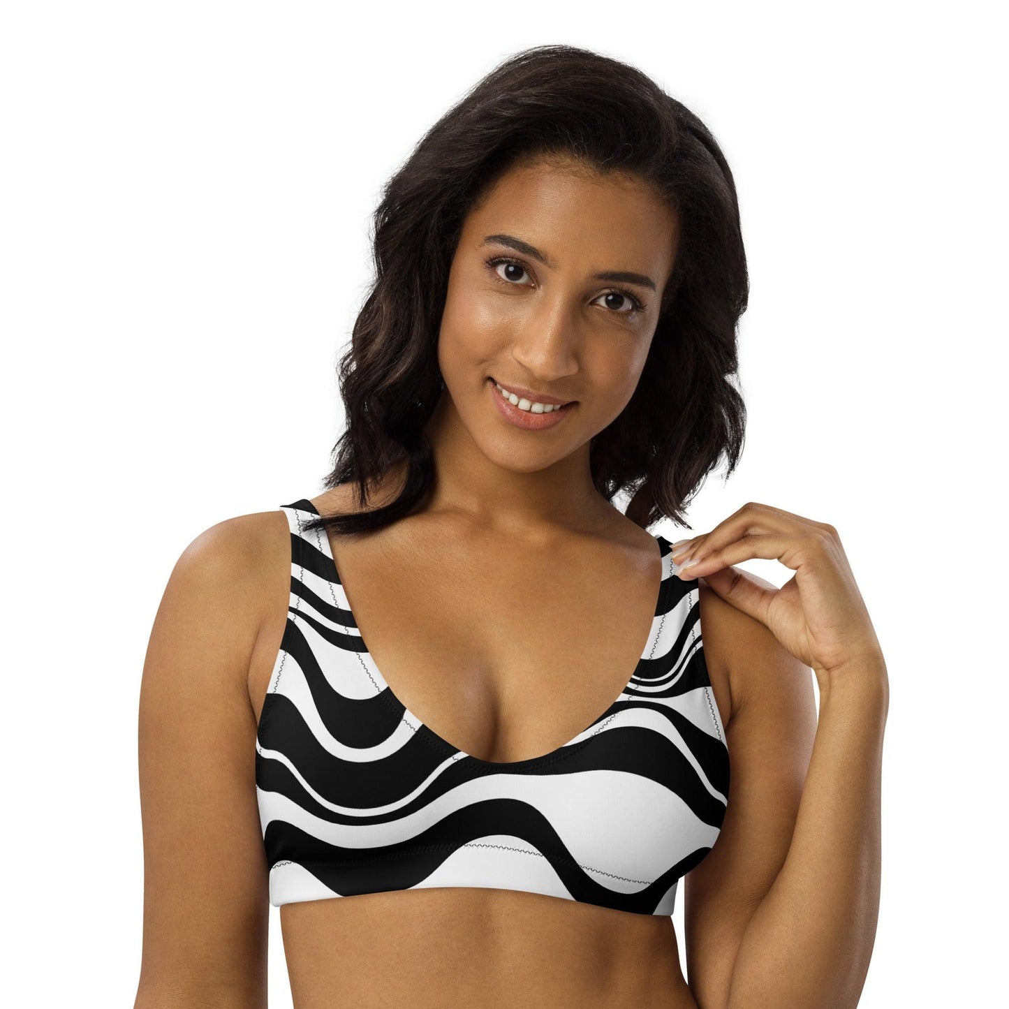 Bikini Top - WAVY bw | SHALMIAK