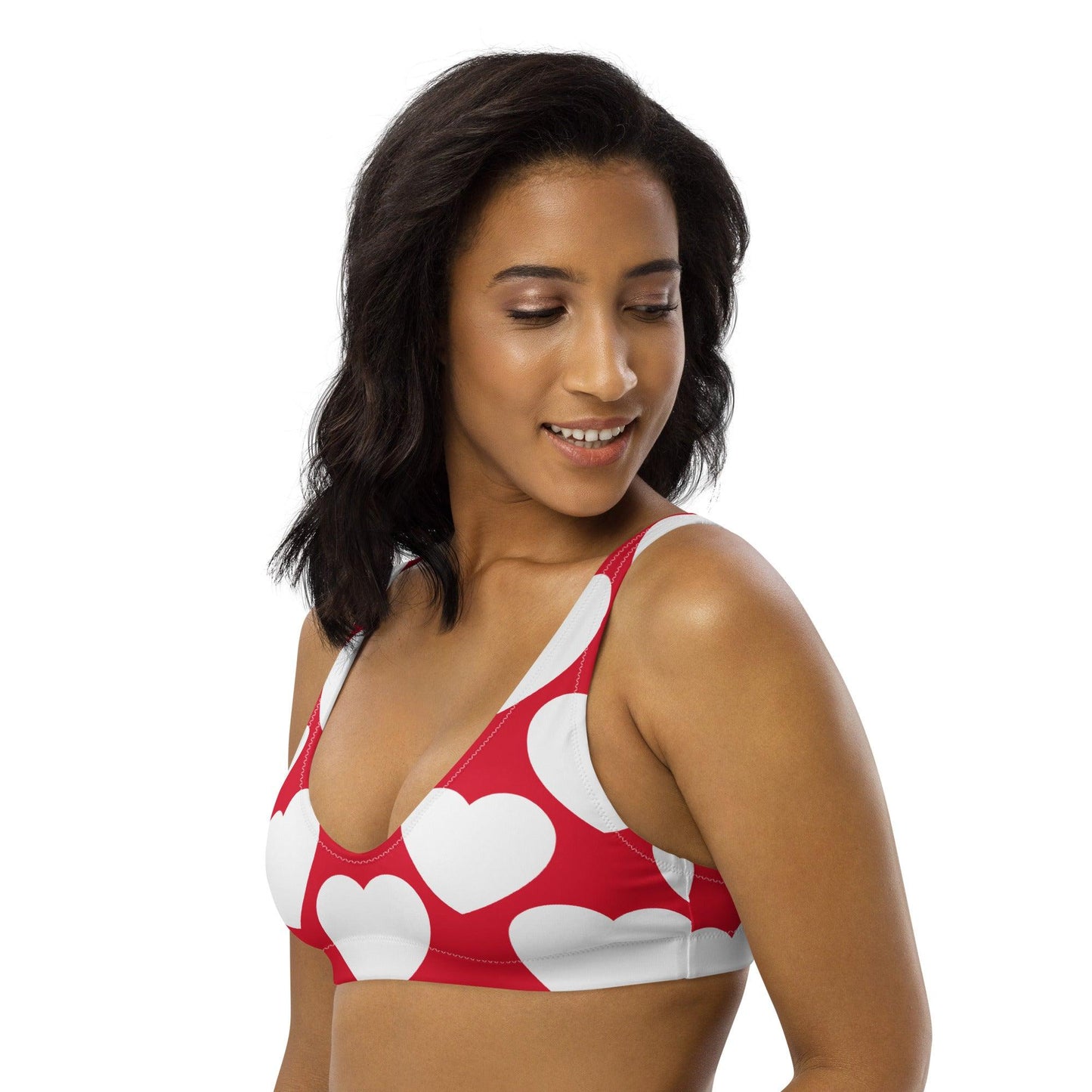 Bikini Top - ELLIE LOVE red white | SHALMIAK