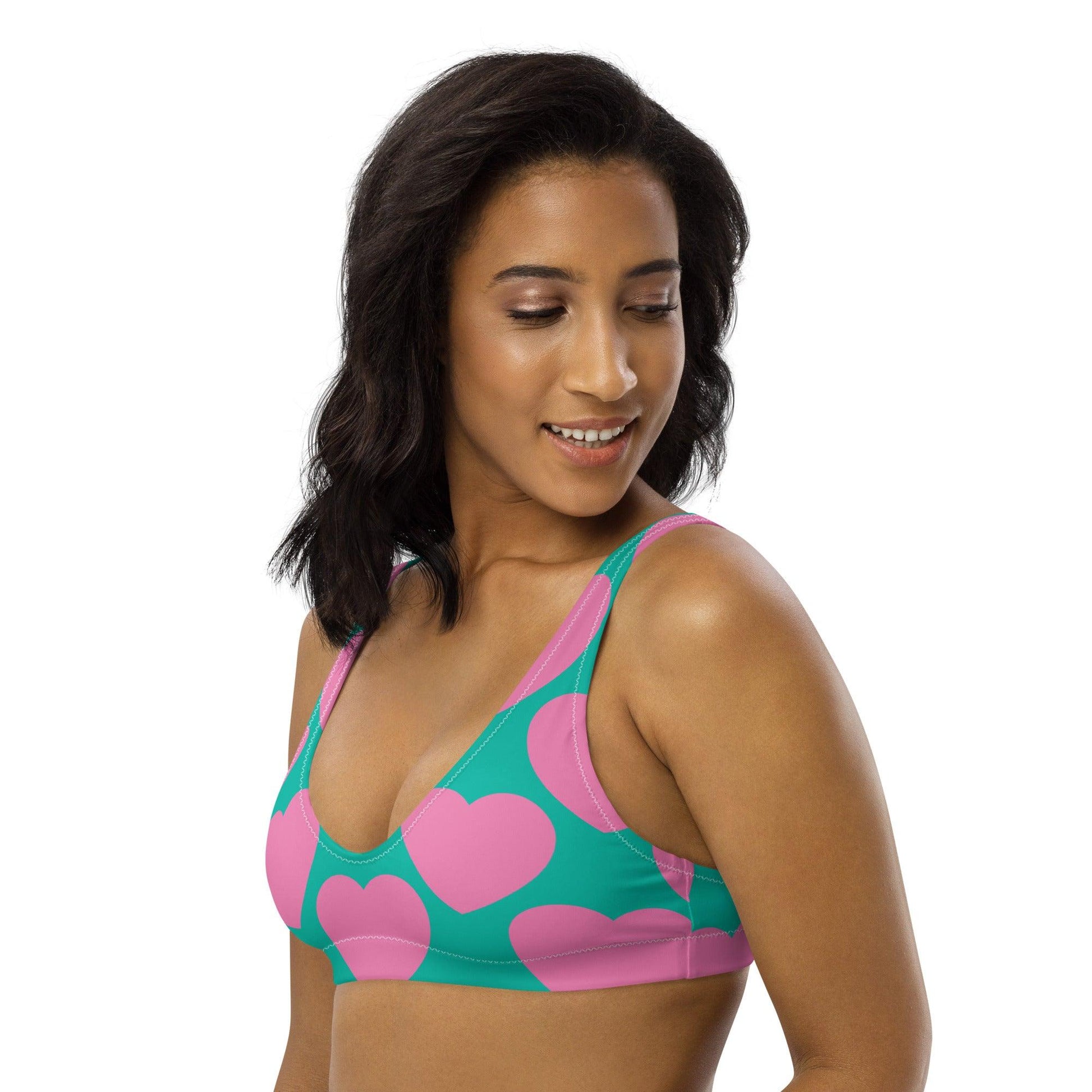 Bikini Top - ELLIE LOVE pink mint | SHALMIAK