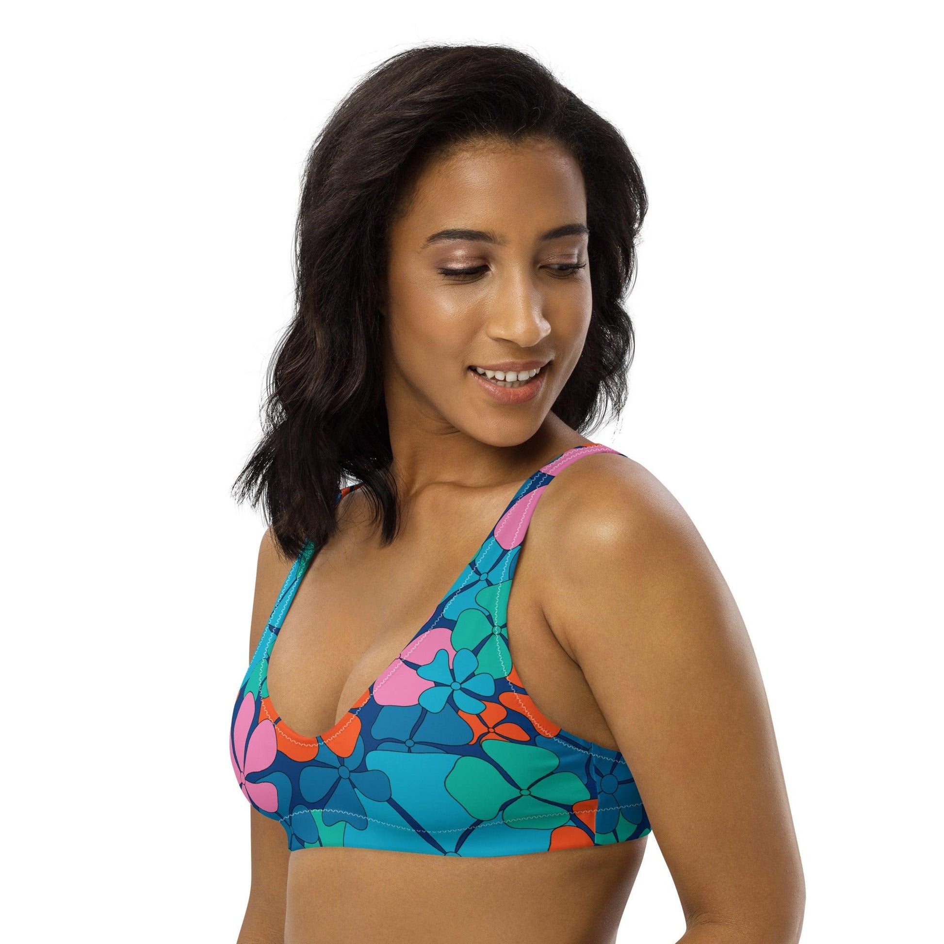 Bikini Top - ADELIE orange blue | SHALMIAK