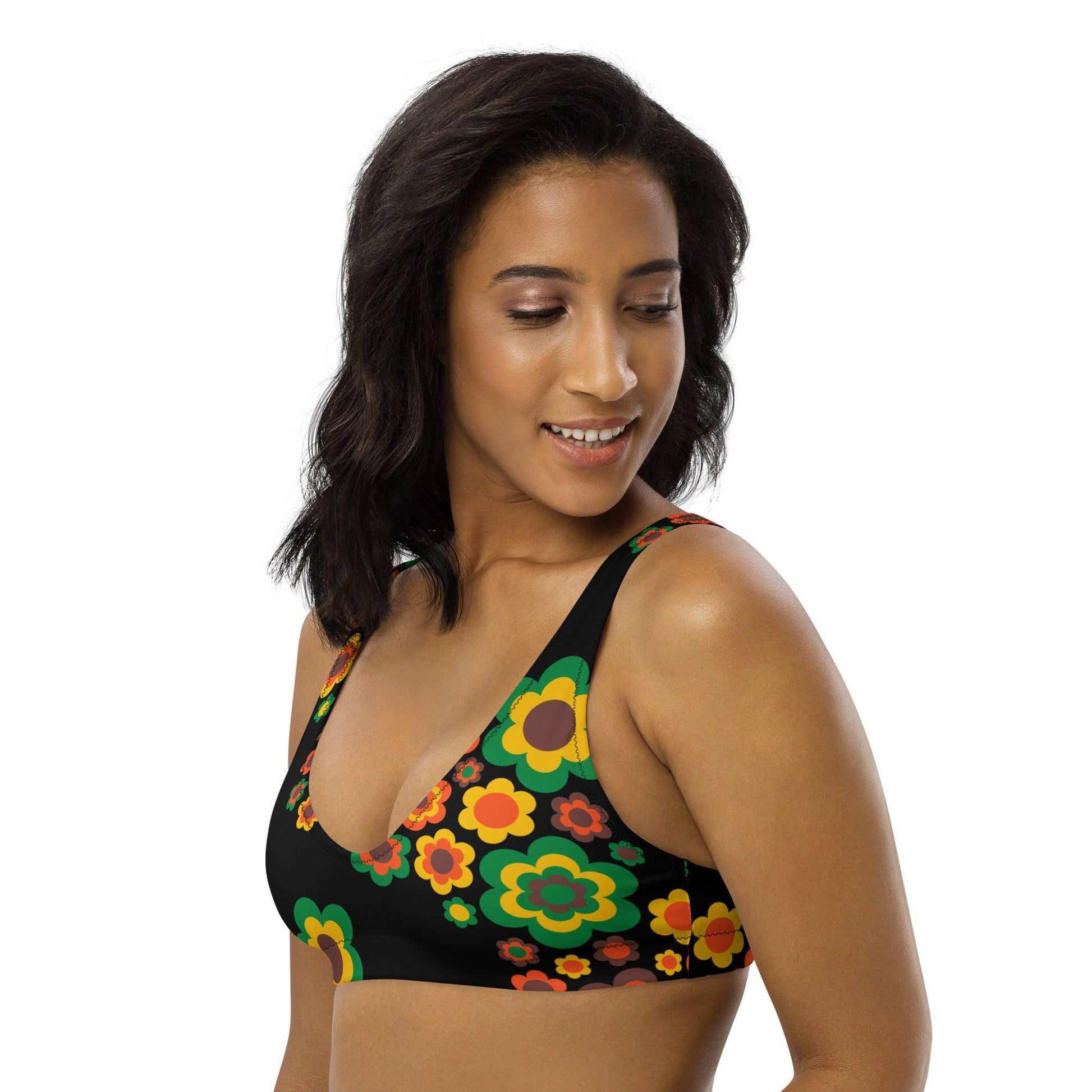 Bikini Top - FLORA FOREVER retro | SHALMIAK