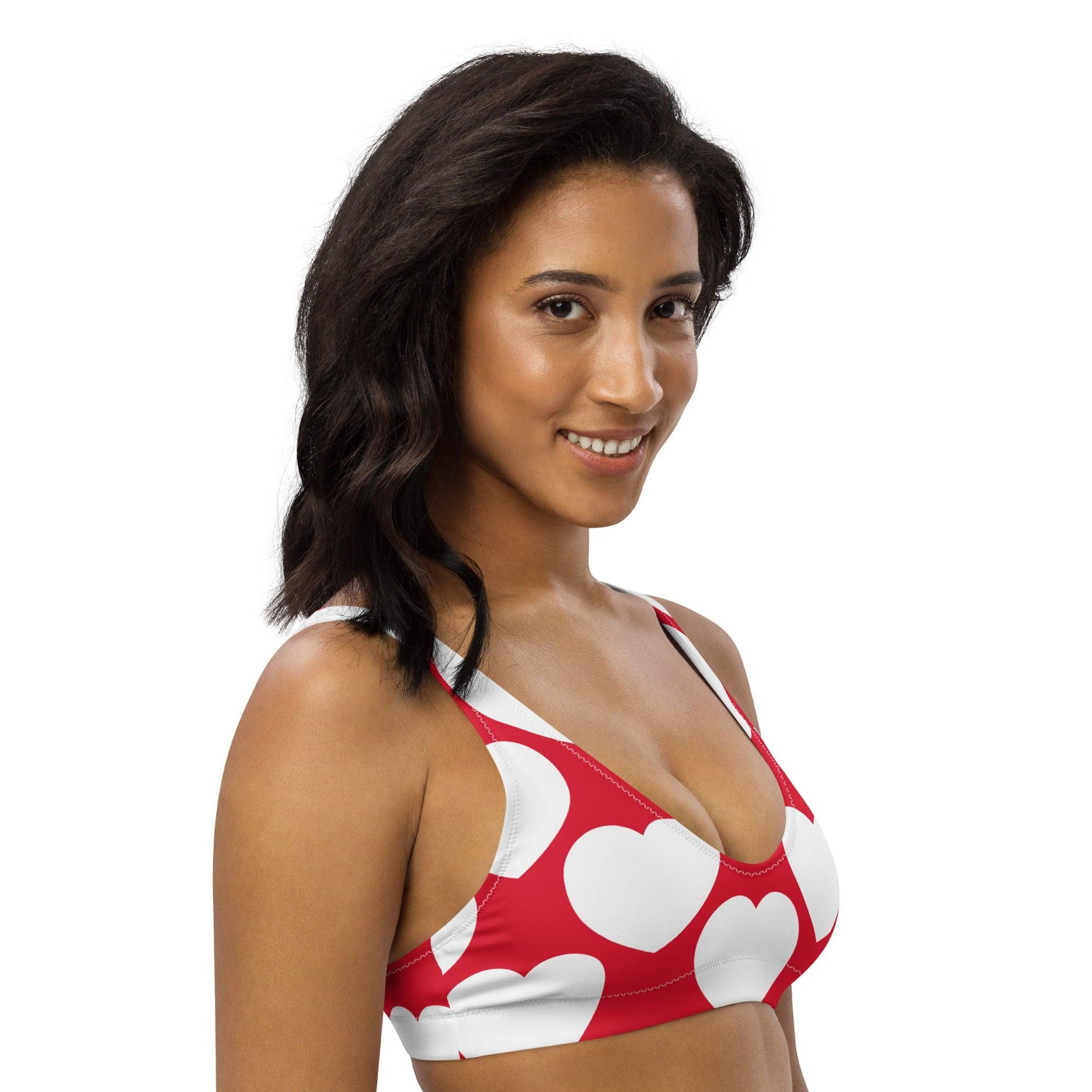 Bikini Top - ELLIE LOVE red white | SHALMIAK