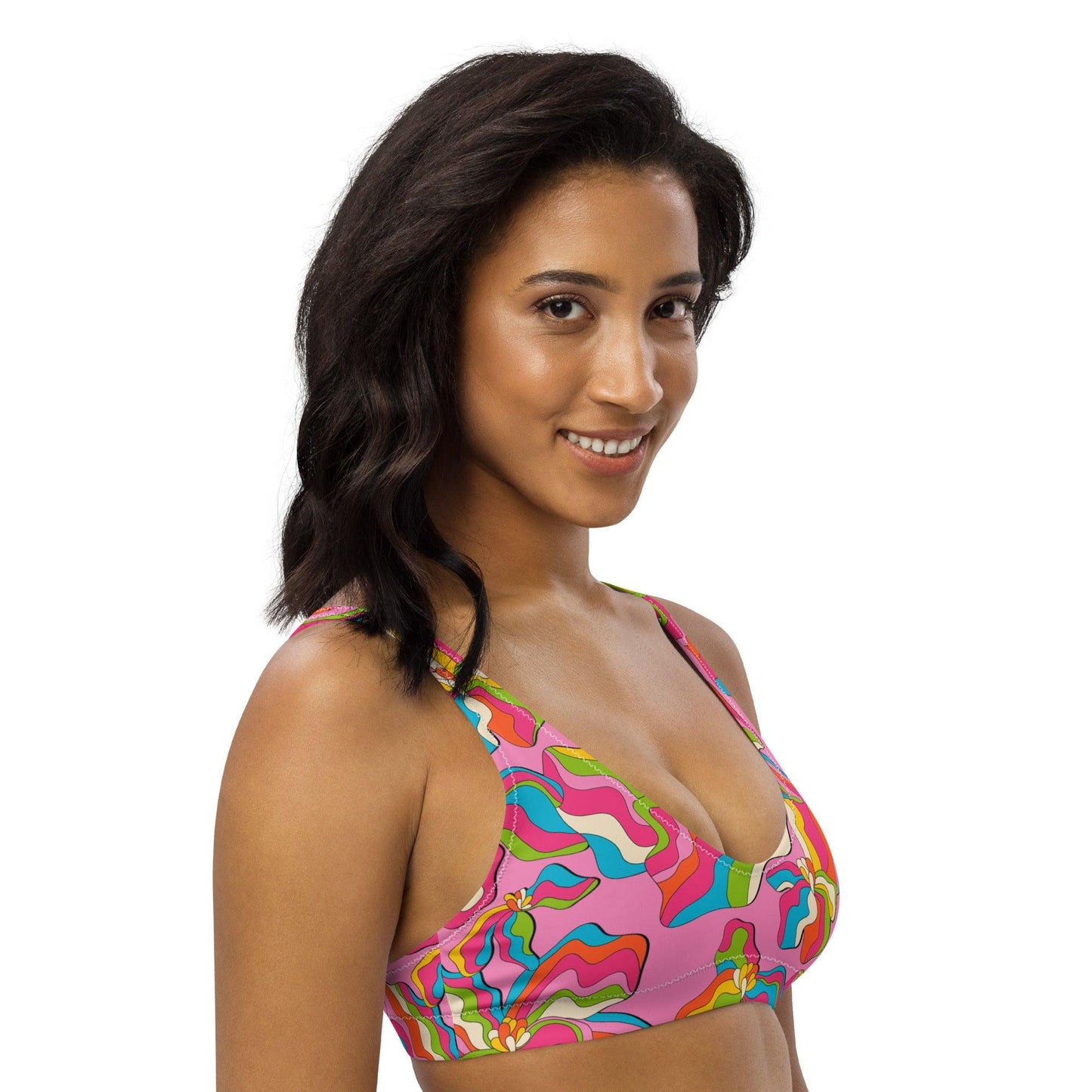 Bikini Top - SASSY IRIS pink | SHALMIAK
