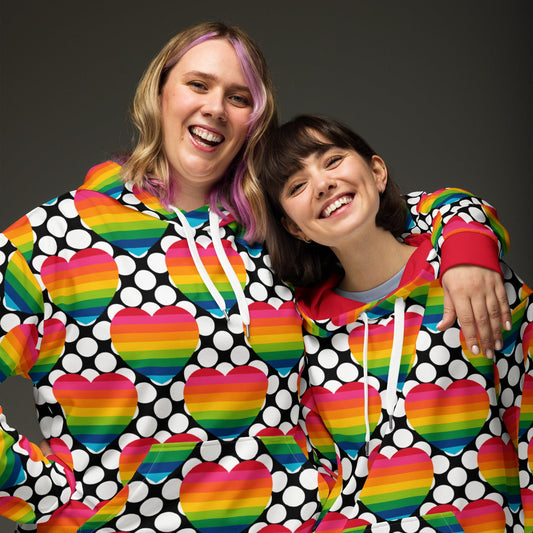 ELLIE LOVE DOT rainbow - Hoodie | SHALMIAK