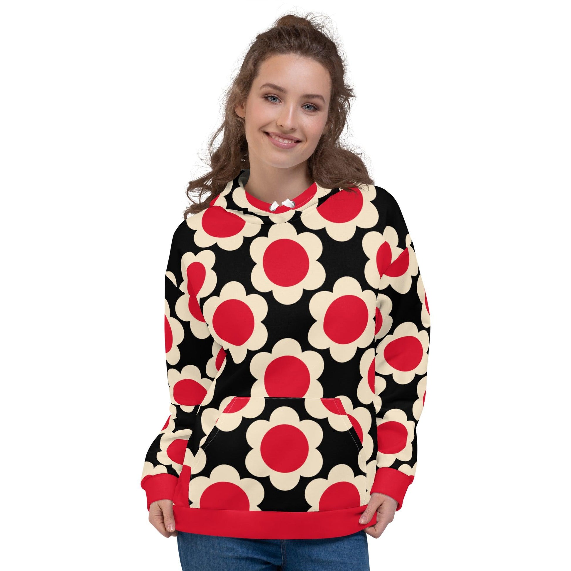 ELLIE red black - Hoodie | SHALMIAK