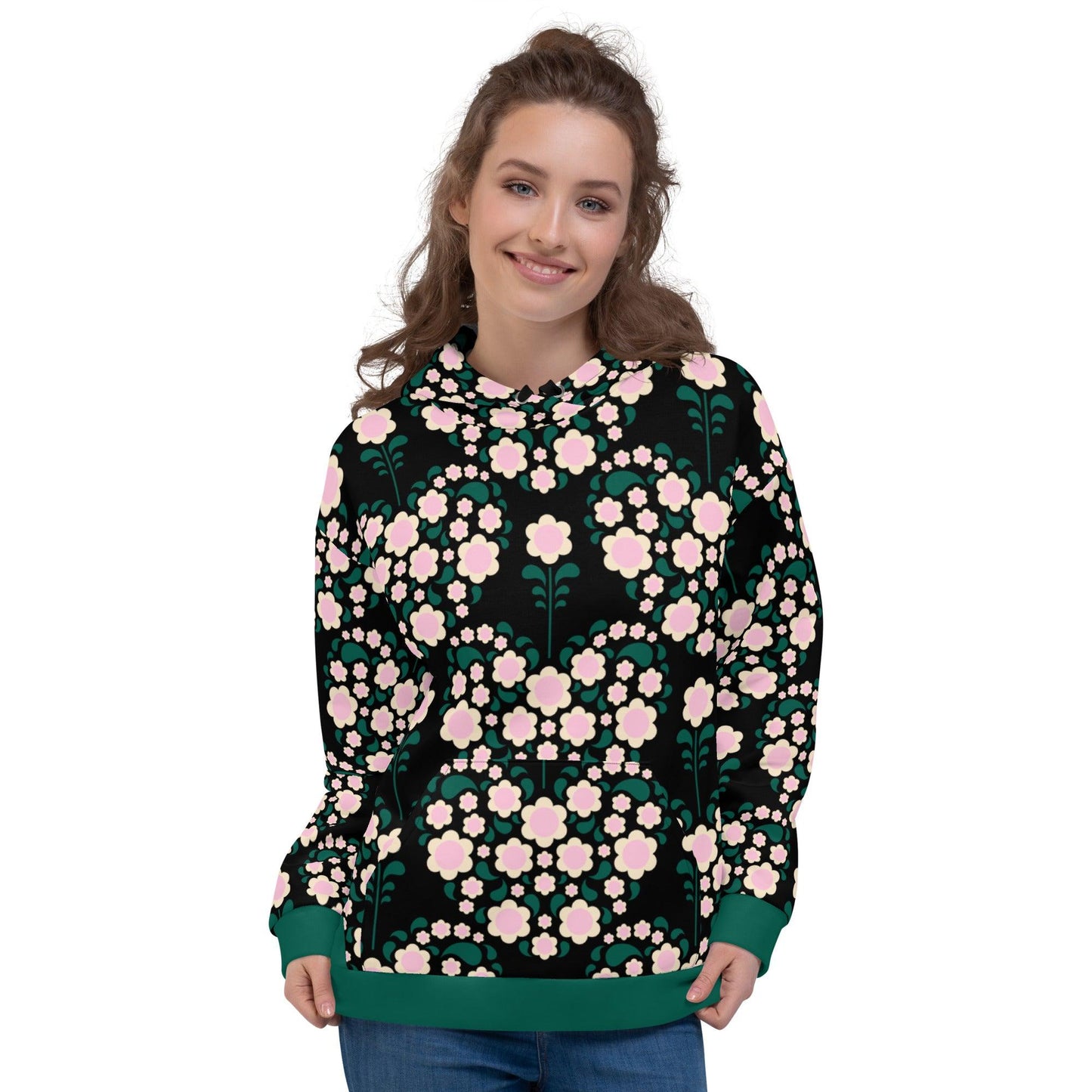 HEARTBEAT pink black - Hoodie | SHALMIAK