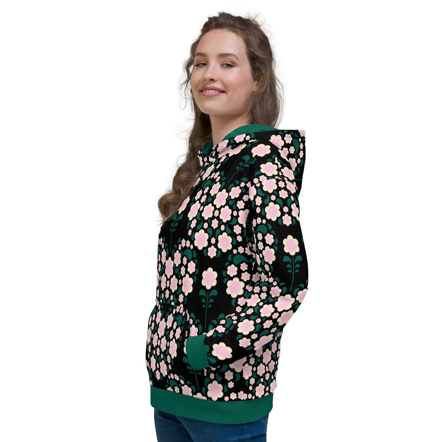 HEARTBEAT pink black - Hoodie | SHALMIAK