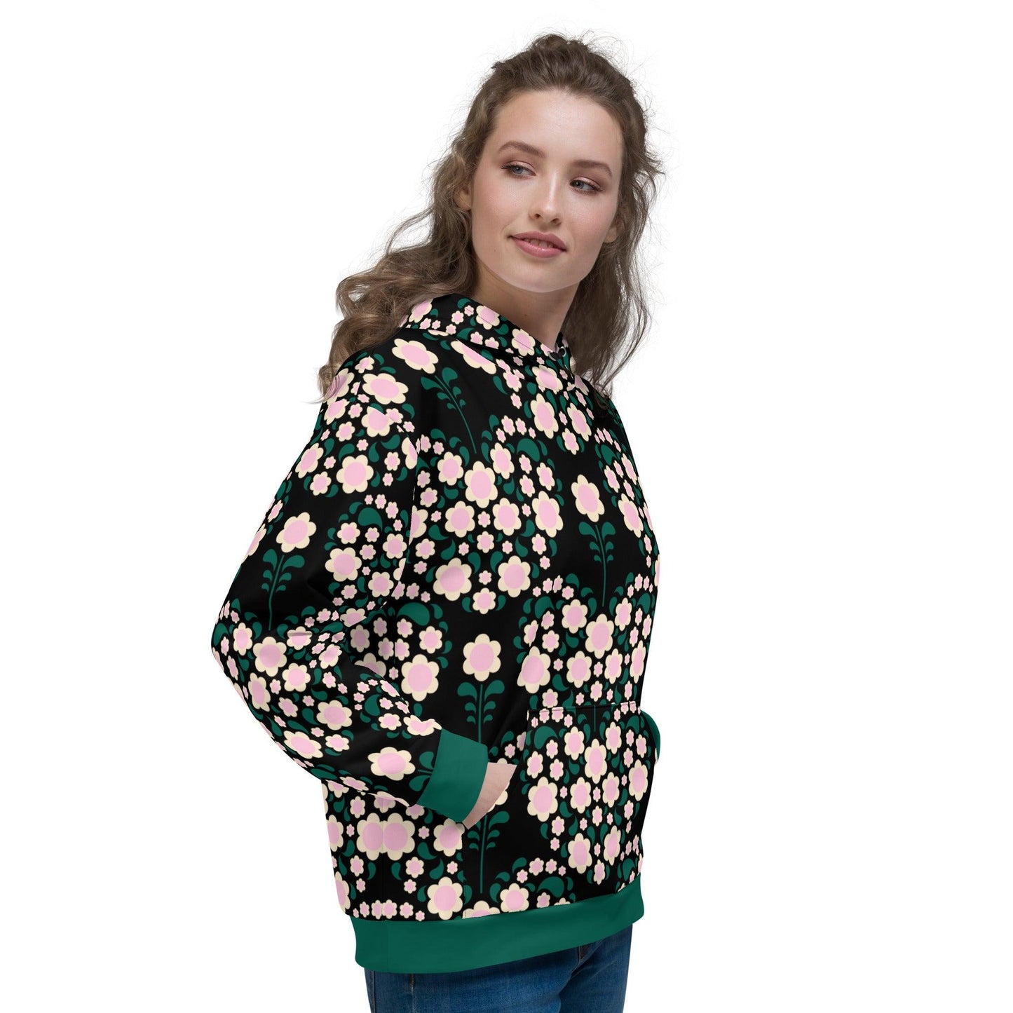 HEARTBEAT pink black - Hoodie | SHALMIAK