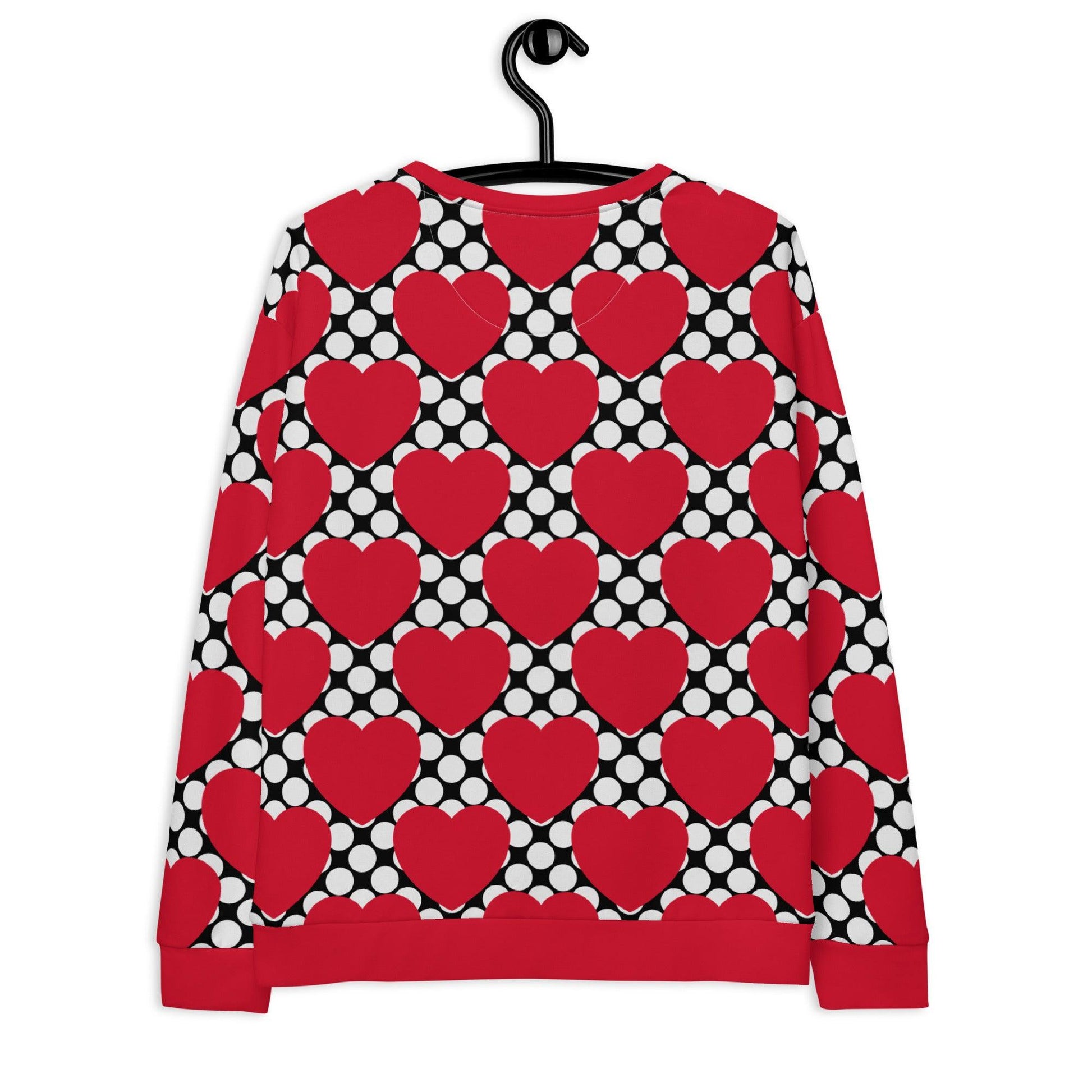 ELLIE LOVE DOT red black - Sweatshirt | SHALMIAK