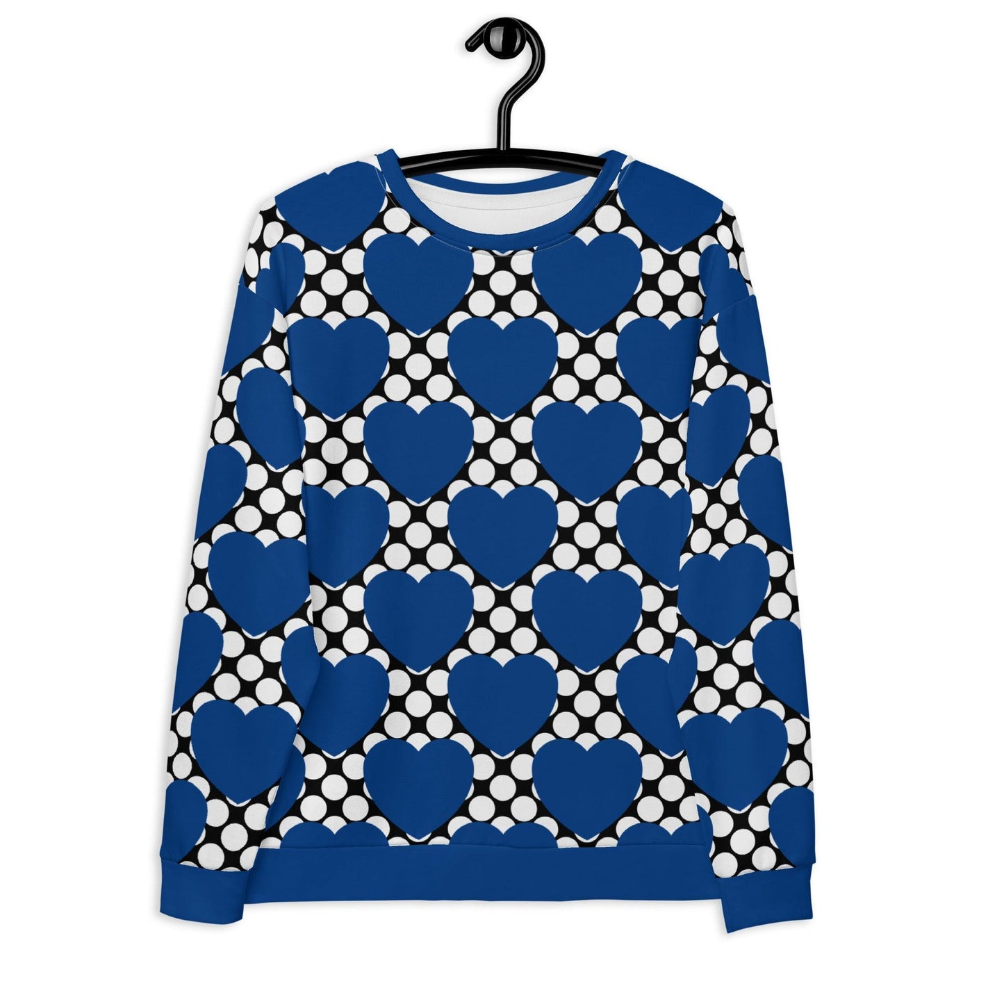 ELLIE LOVE DOT blue black - Sweatshirt | SHALMIAK