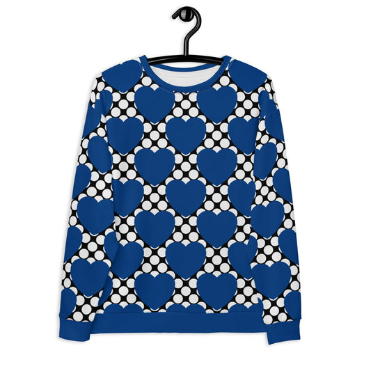 ELLIE LOVE DOT blue black - Sweatshirt | SHALMIAK