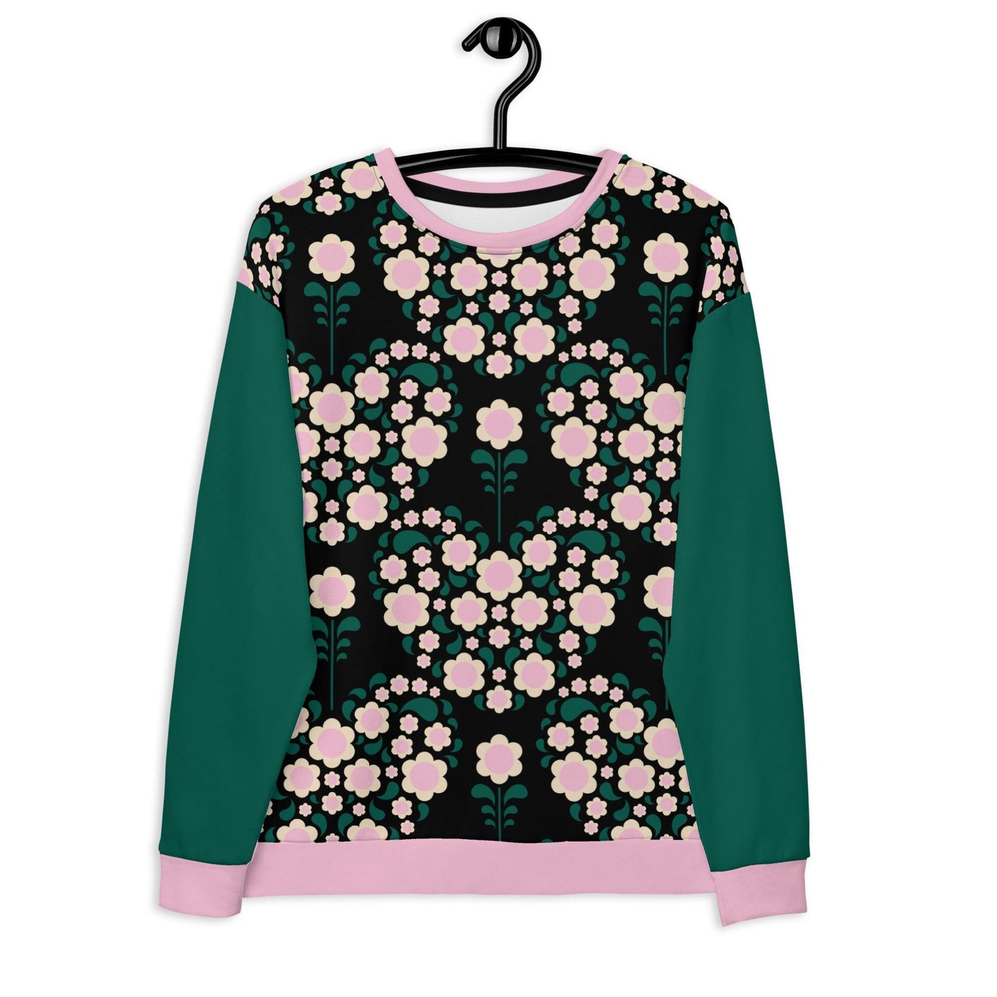 HEARTBEAT pink black - Sweatshirt