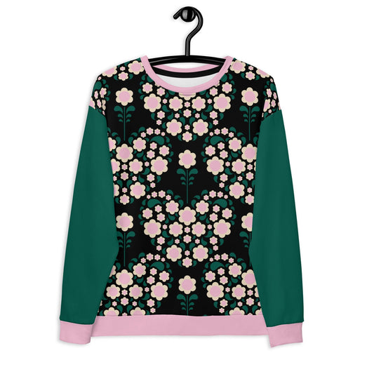 HEARTBEAT pink black - Sweatshirt | SHALMIAK