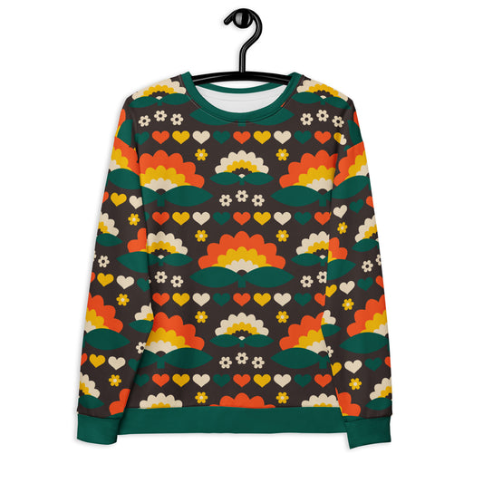 FALL IN LOVE orange brown - Sweatshirt | SHALMIAK