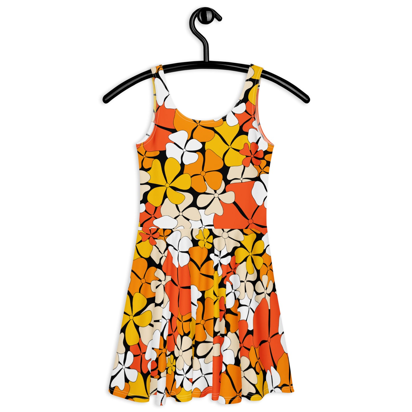 ADELIE orange - Skater Dress | SHALMIAK