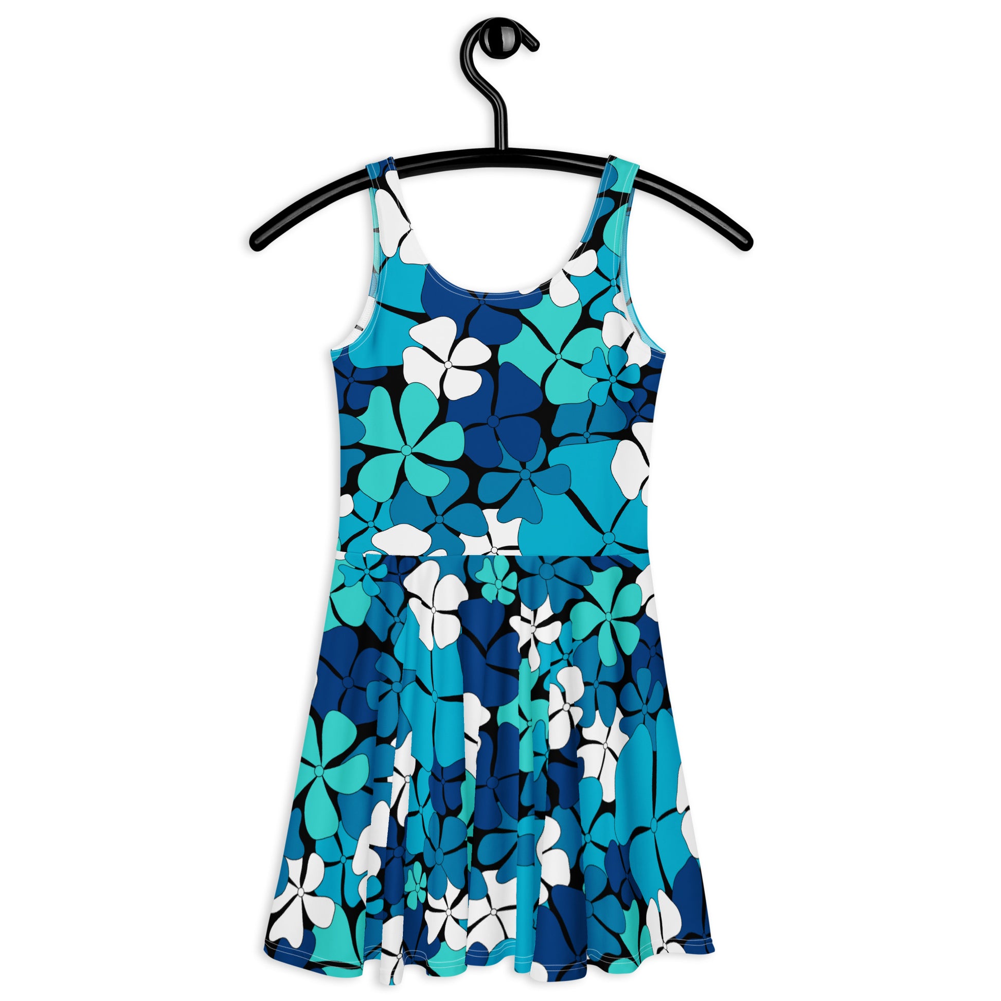 ADELIE blue - Skater Dress | SHALMIAK