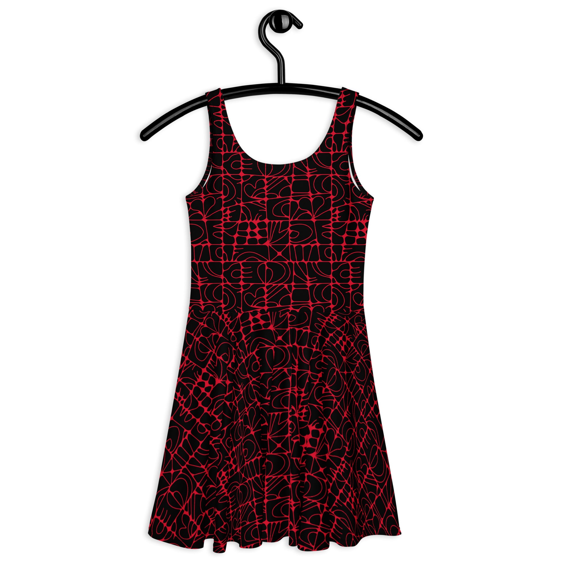 STONE SPIRIT black red - Skater Dress | SHALMIAK