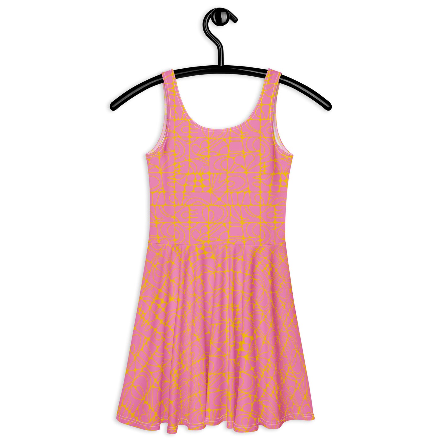 STONE SPIRIT pink yellow - Skater Dress | SHALMIAK