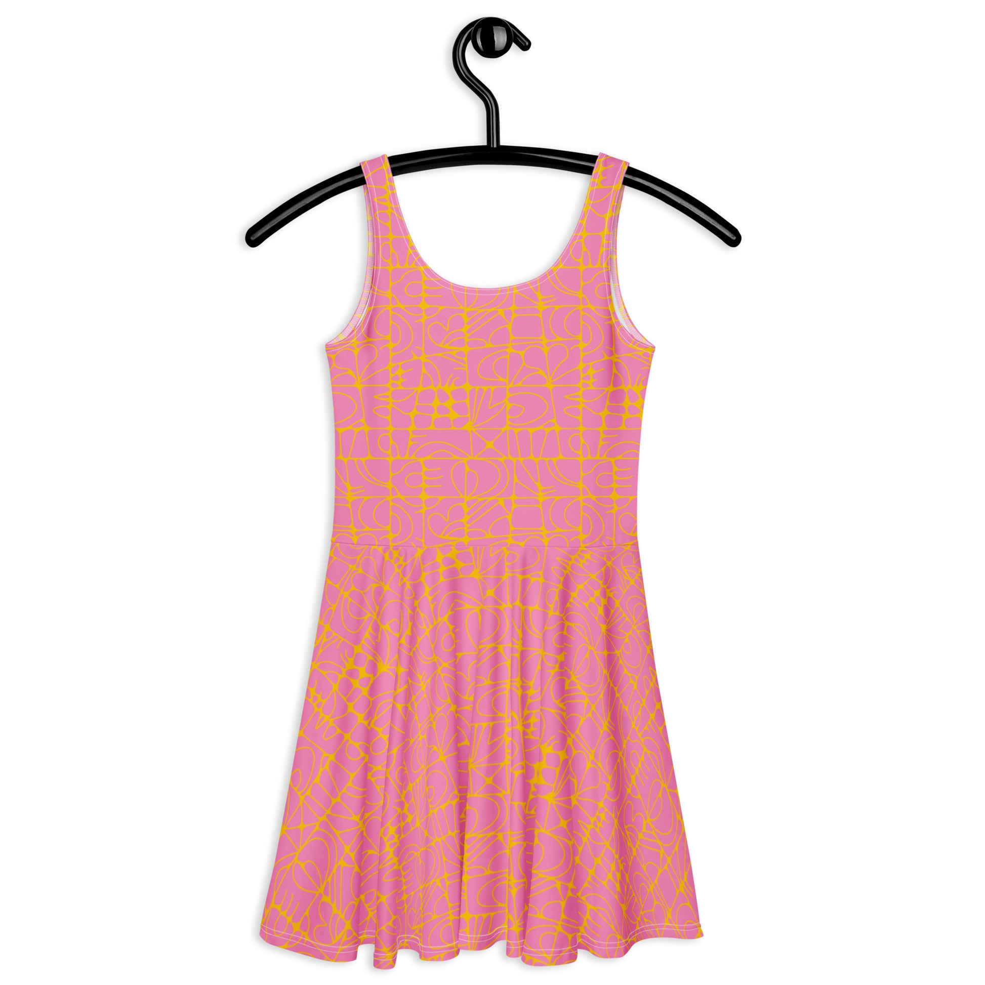 STONE SPIRIT pink yellow - Skater Dress | SHALMIAK