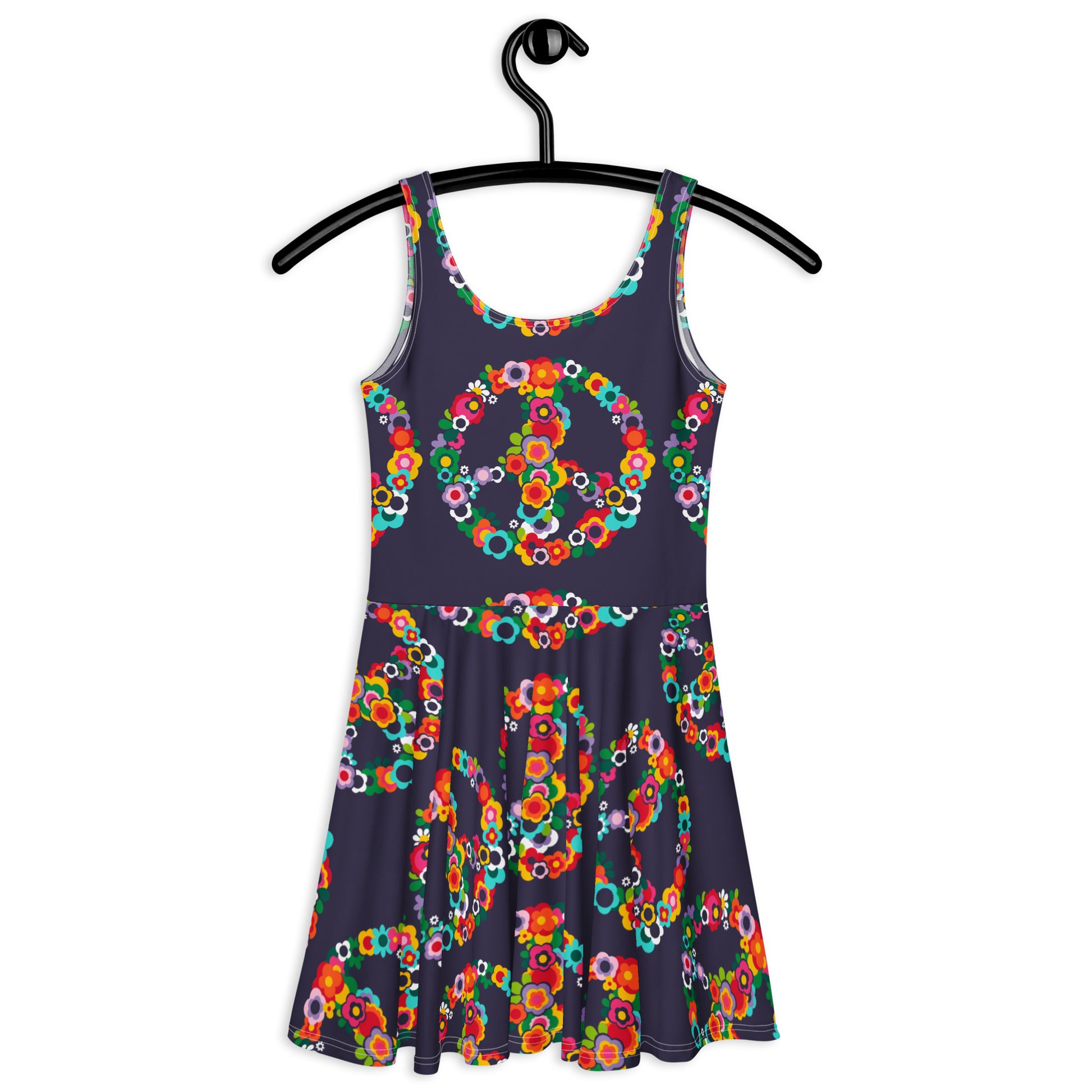 PEACE BLOSSOMS - Skater Dress | SHALMIAK