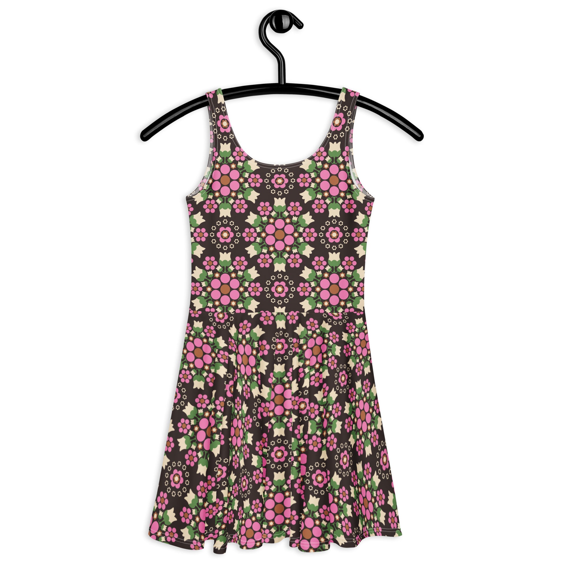 BERRY DANCE pink brown - Skater Dress | SHALMIAK