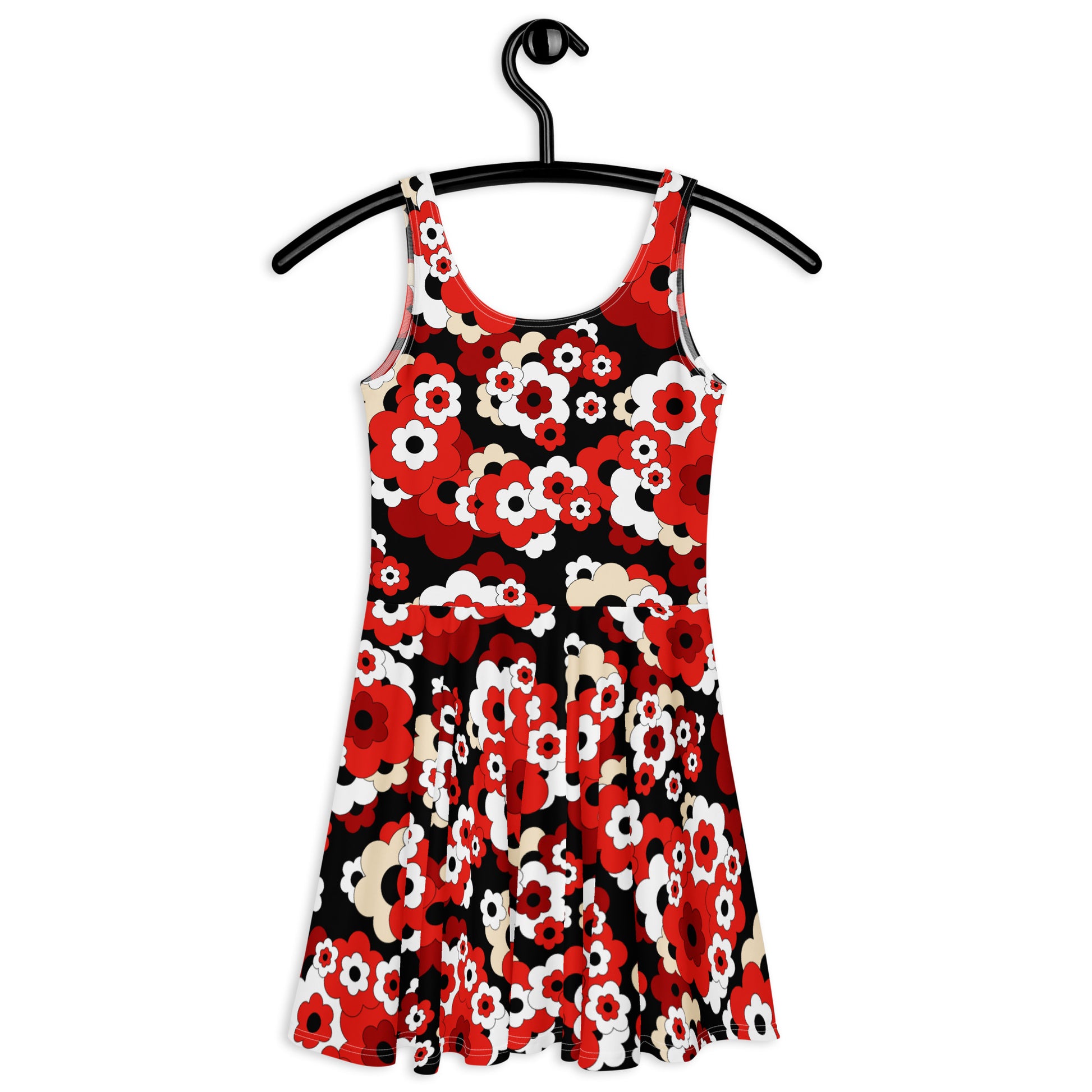ERICA red - Skater Dress | SHALMIAK