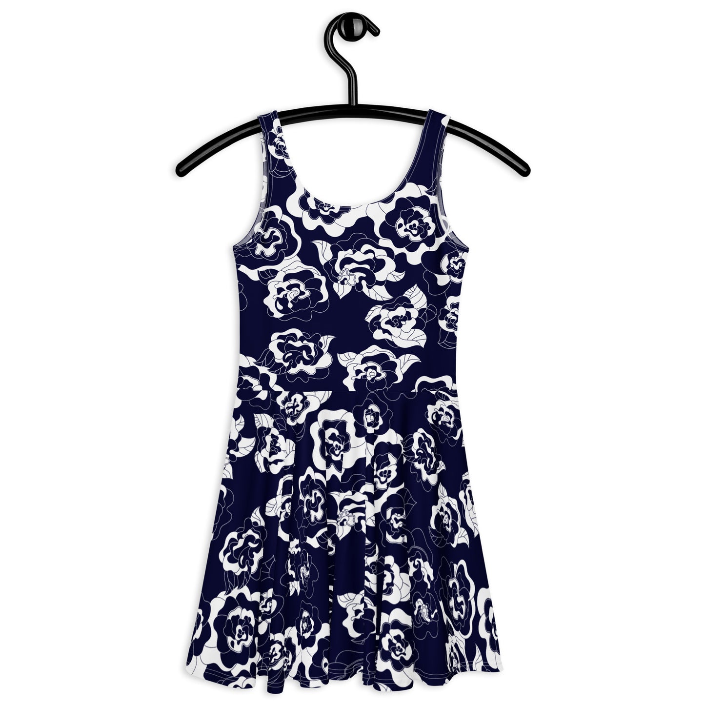 SERENITY navy - Skater Dress | SHALMIAK