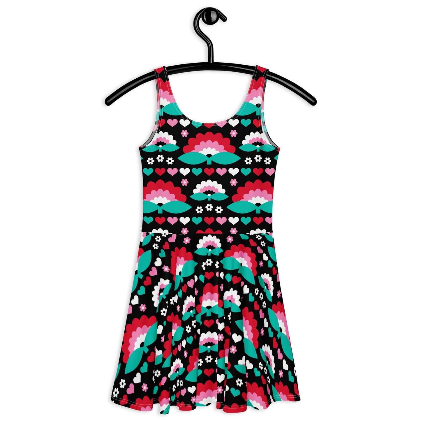 FALL IN LOVE red - Skater Dress | SHALMIAK
