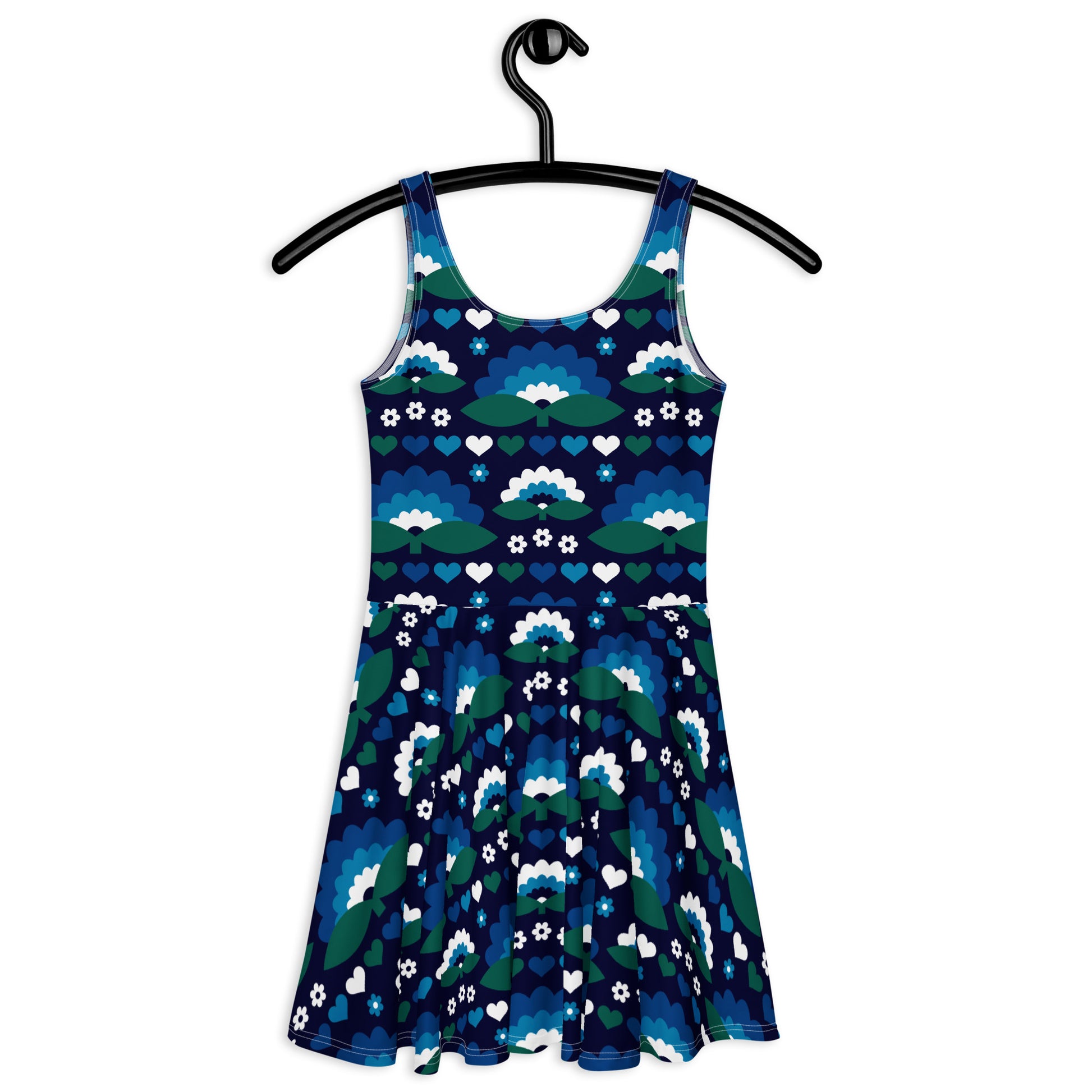FALL IN LOVE magic blue - Skater Dress | SHALMIAK