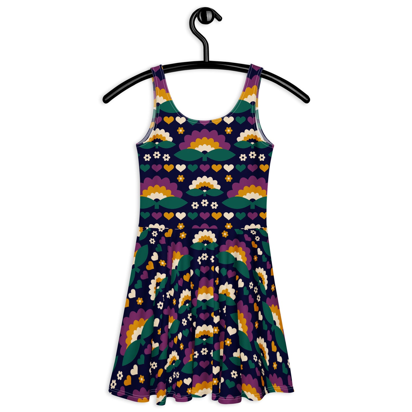 FALL IN LOVE purple - Skater Dress | SHALMIAK