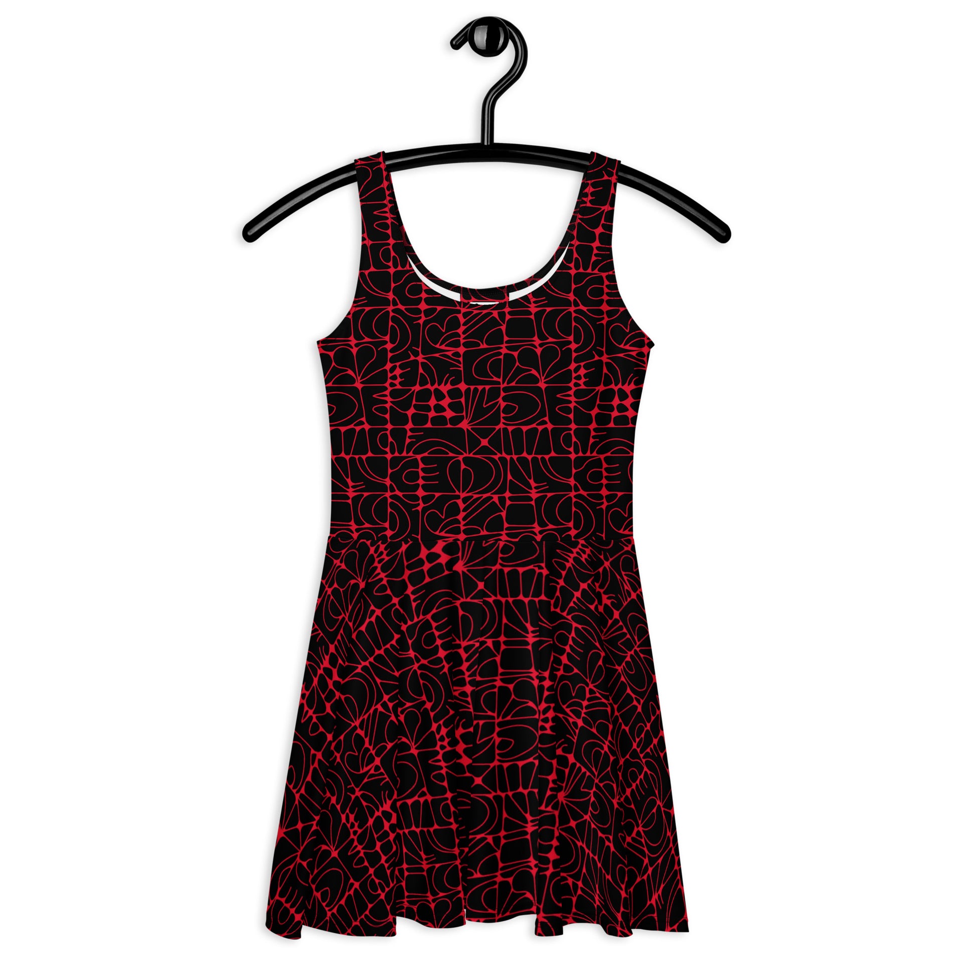 STONE SPIRIT black red - Skater Dress | SHALMIAK