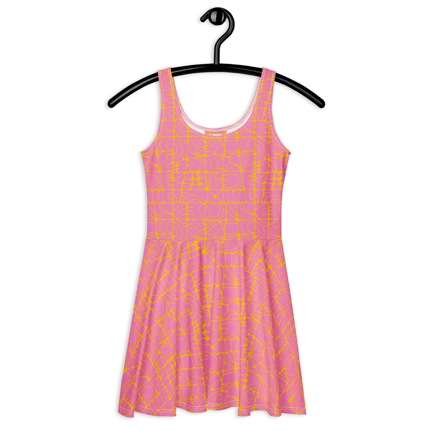 STONE SPIRIT pink yellow - Skater Dress | SHALMIAK