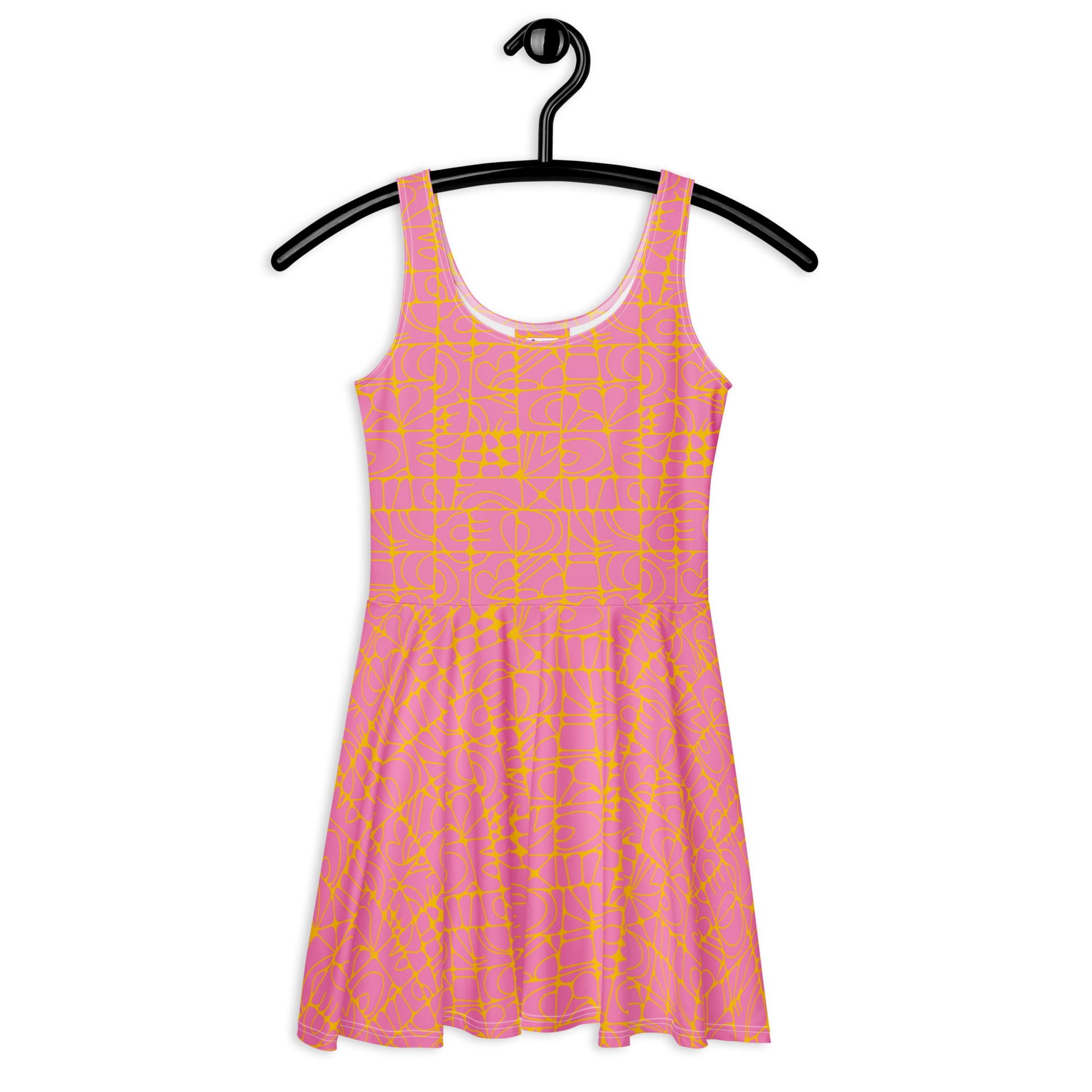 STONE SPIRIT pink yellow - Skater Dress | SHALMIAK