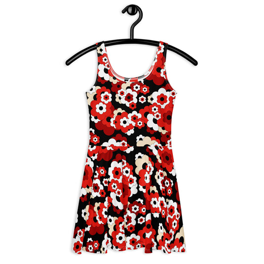 ERICA red - Skater Dress | SHALMIAK