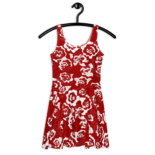 SERENITY scarlet - Skater Dress | SHALMIAK
