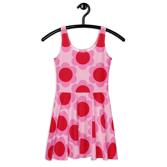 Skater dress - ELLIE red - Classic floral print