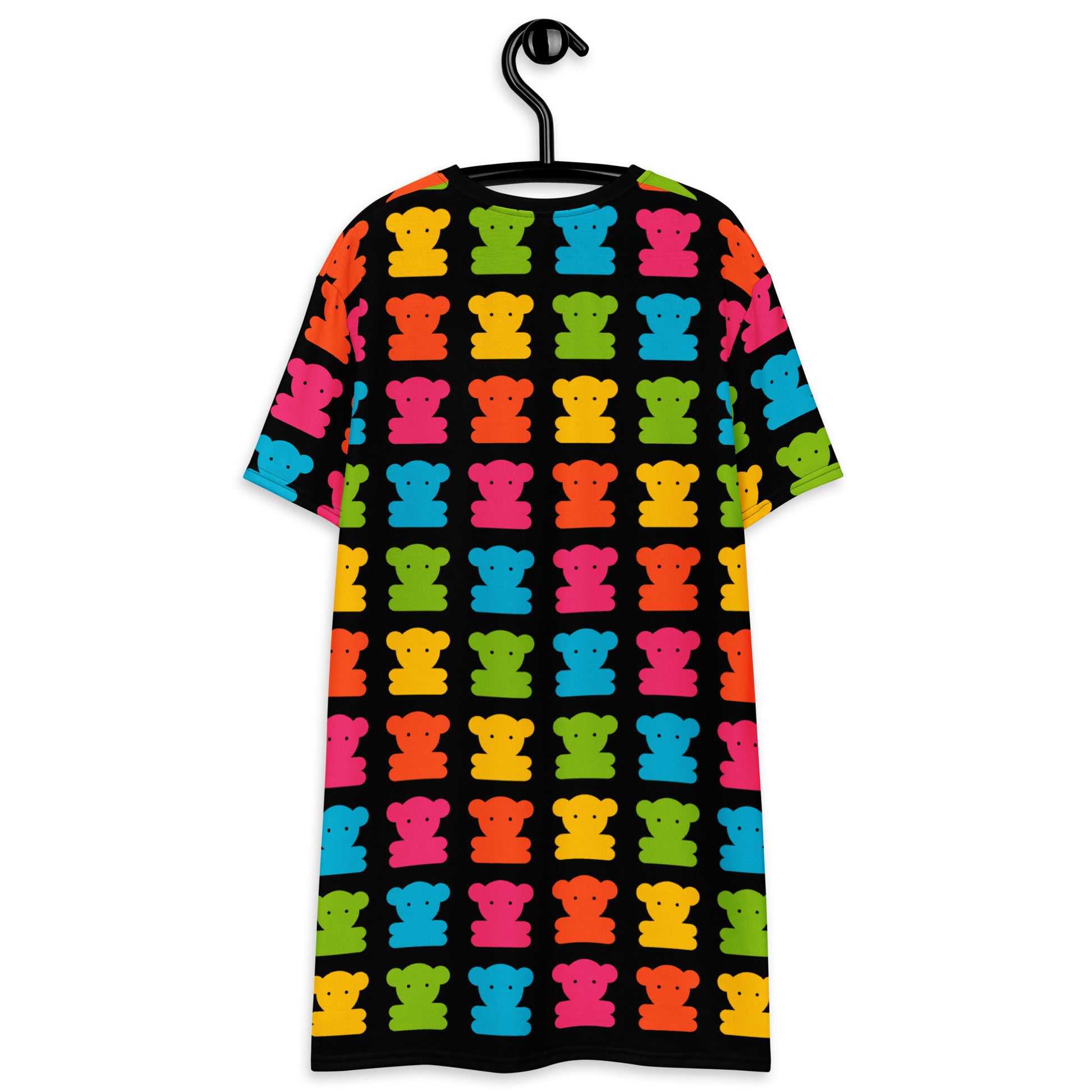 SWEET TEDDY happy black - T-Shirt Dress | SHALMIAK