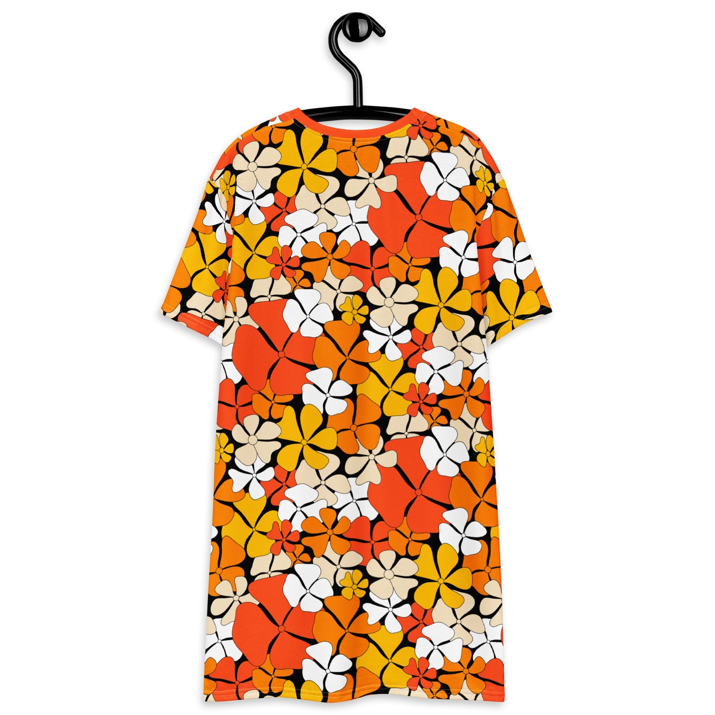 ADELIE orange - T-Shirt Dress | SHALMIAK