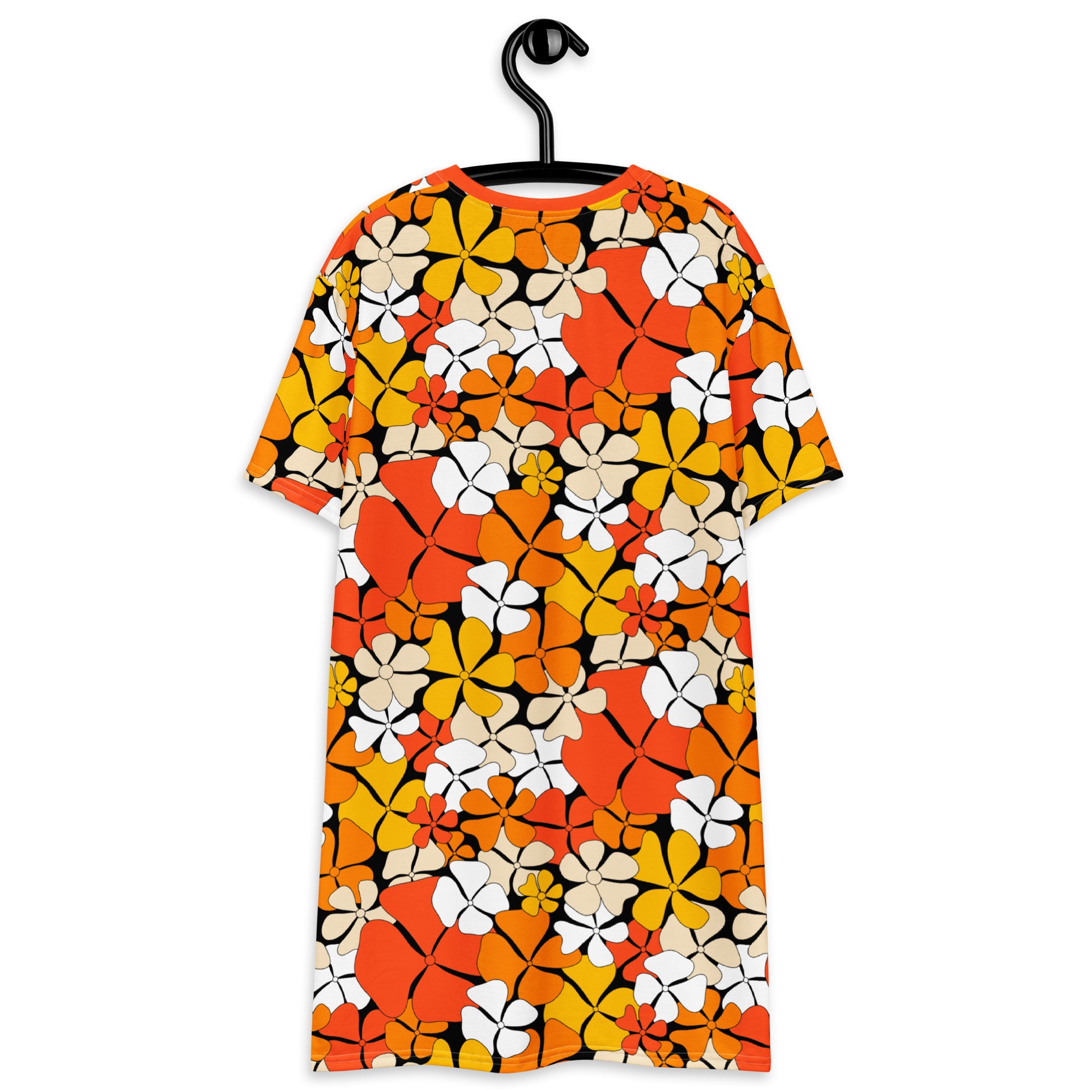 ADELIE orange - T-Shirt Dress | SHALMIAK
